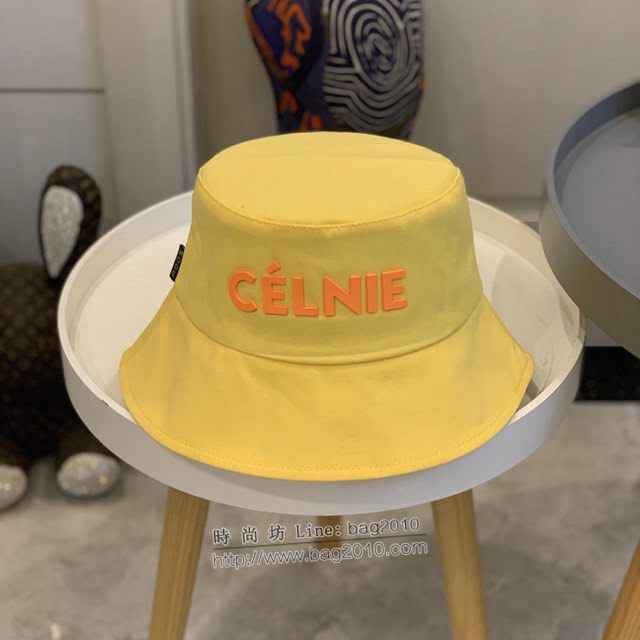 CELINE新品女士帽子 賽琳立體彩虹字母炫彩系列漁夫帽  mm1617